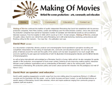 Tablet Screenshot of makingofmovies.com.au